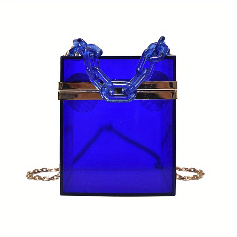 Fashion Box Shaped Clutch Bag Transparent Jelly Acrylic Clear Box Purse -  Buy Clear Box Purse,Clear Acrylic Box Purse,Clear Clutch Acrylic Bag  Product