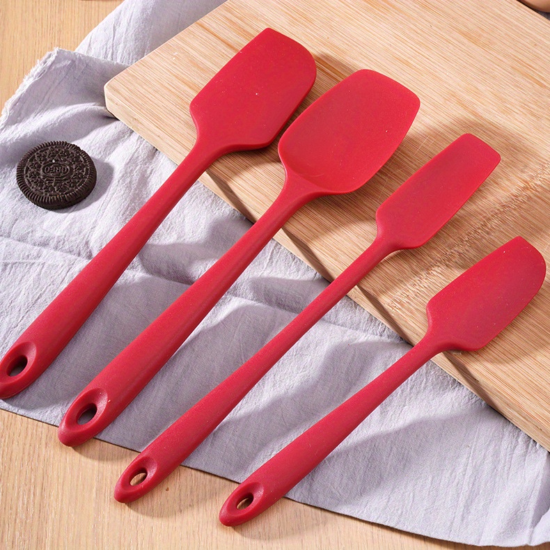 Silicone Spatula Set of 3 - Flexible Rubber Spatula, Spoonula, and