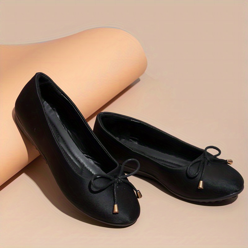 Zapatillas de ballet de cuero Arise para niñas, negras