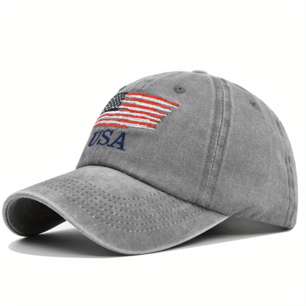 American Flag Patch Trucker Hat, Trucker Stylish Outdoor Fishing with Mesh Back, Patriotic Snapback for Fashion & Freedom Display,Temu