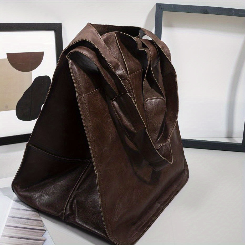Vintage Pattern Handbag, Tote Bag, Classic Shoulder Work Bag, Women's All-match Satchel Bag,Temu