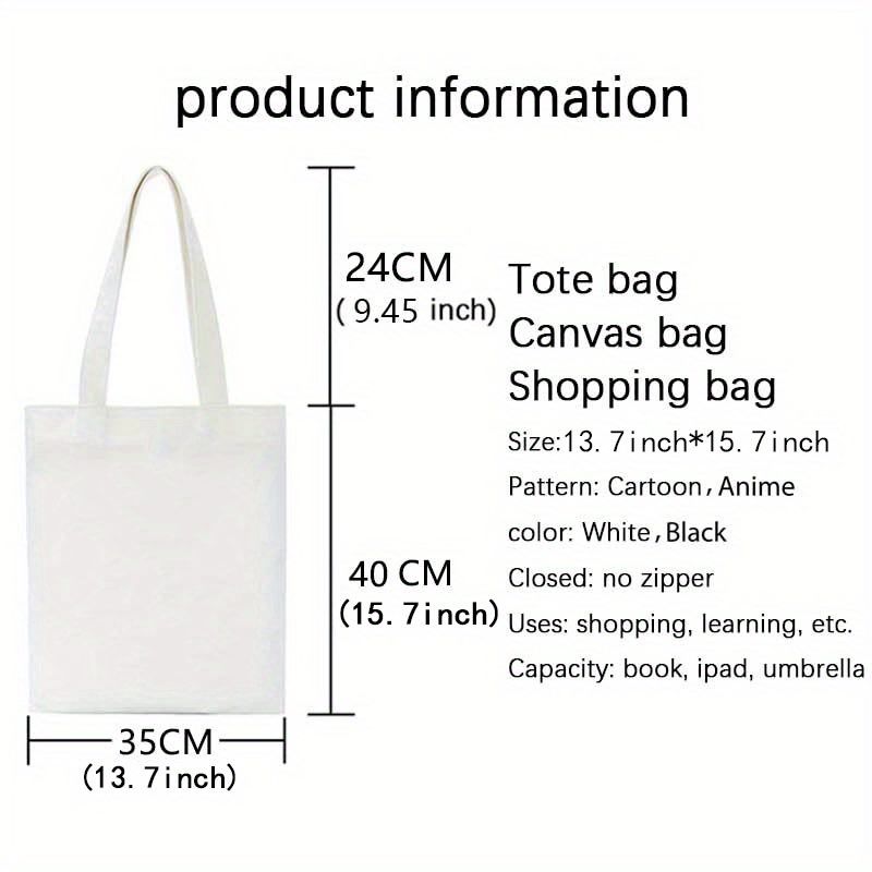 1pc City Of Starlight Pattern Tote Bag, Canvas Shopping Bag, Portable  Shoulder Bag, Large Capacity Tote Bag