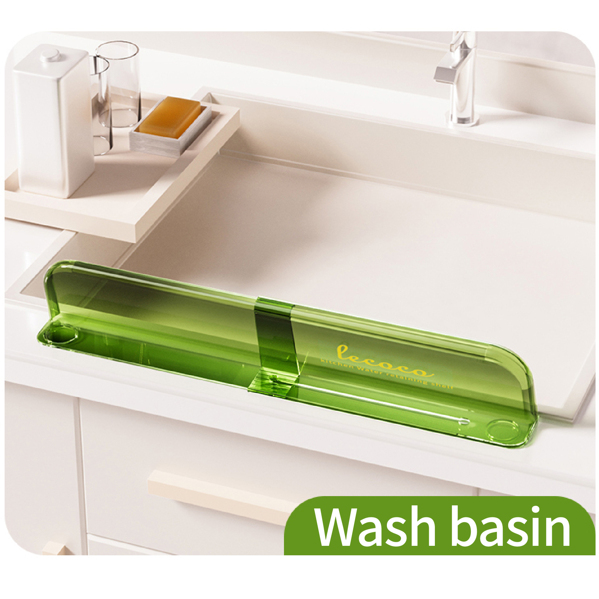 Kitchen Sink Water Stopper, Retractable Splashproof Wash Dishes Pool