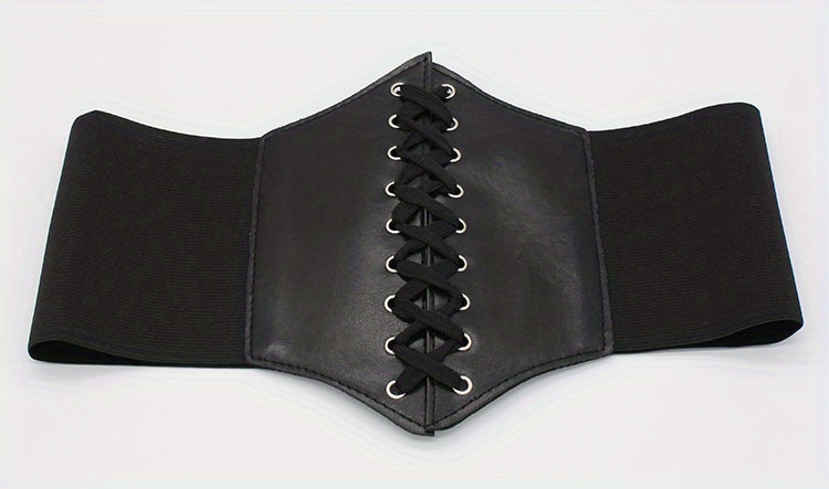 Lace Up Elastic Corset Belt