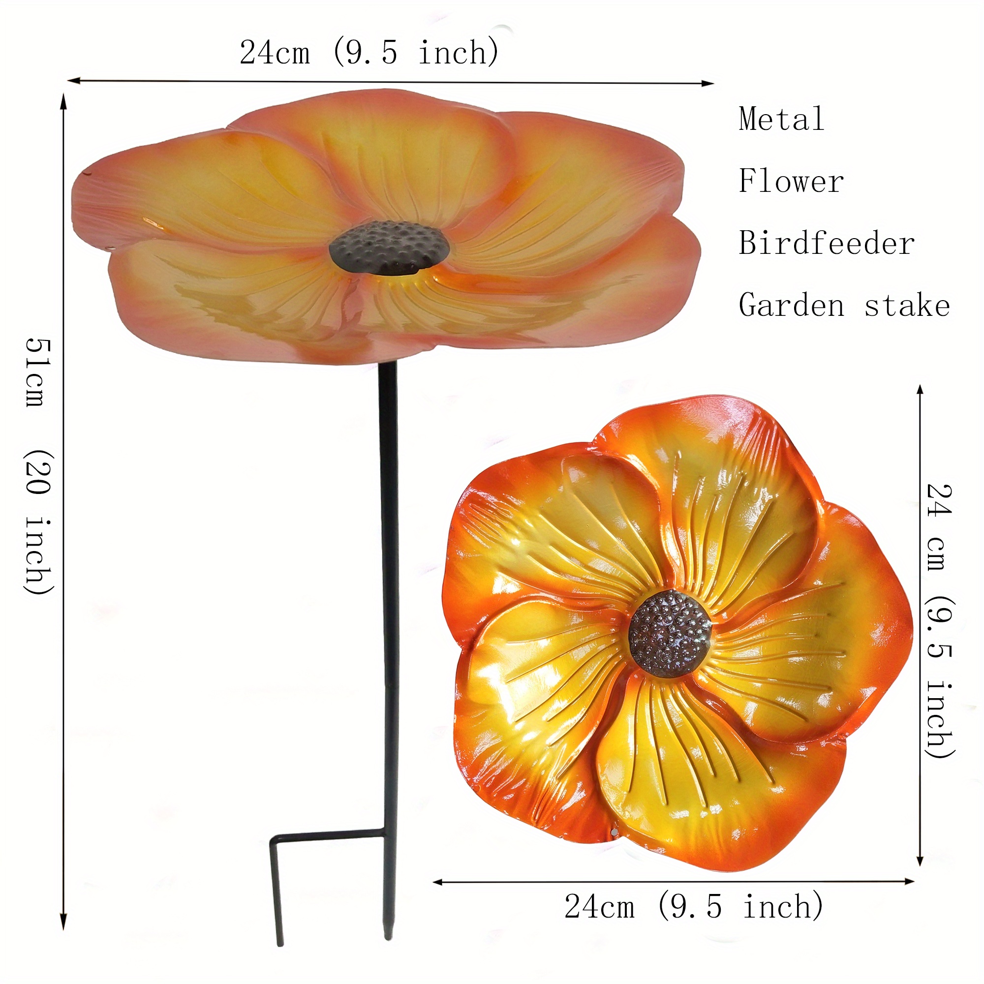  Estacas de jardín para pajarera, de metal, atractivo, comedero  para pájaros, exquisitas estacas de jardín, casas grandes para pájaros para  patio, patio, decoración de jardín al aire libre : Patio, Césped