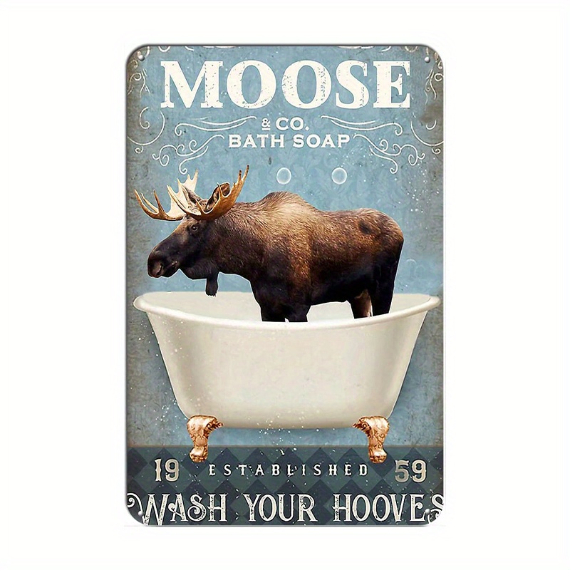 funny moose sign
