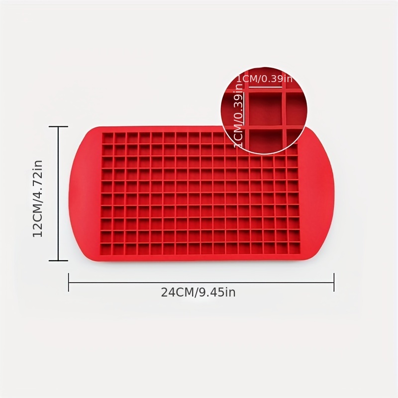 Mini Ice Cube Trays with 160 Small Silicon Cube Molds - 1 Pair