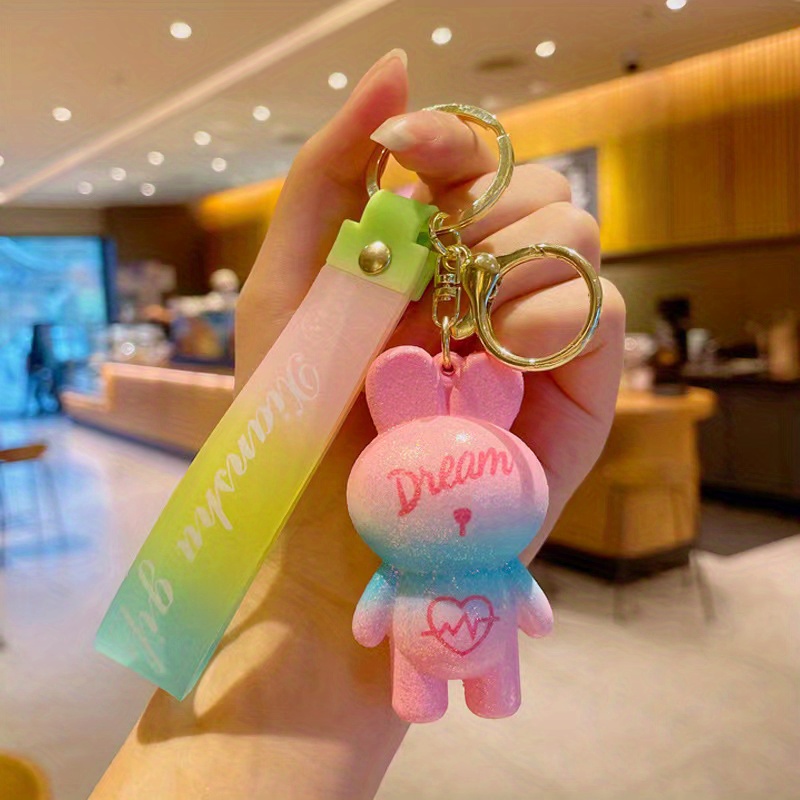 Cherry Bunny Rabbit Keychain Fashion Cute Cartoon Animal Bag Key Chain  Keyring Ornament Bag Purse Charm - Temu Belgium