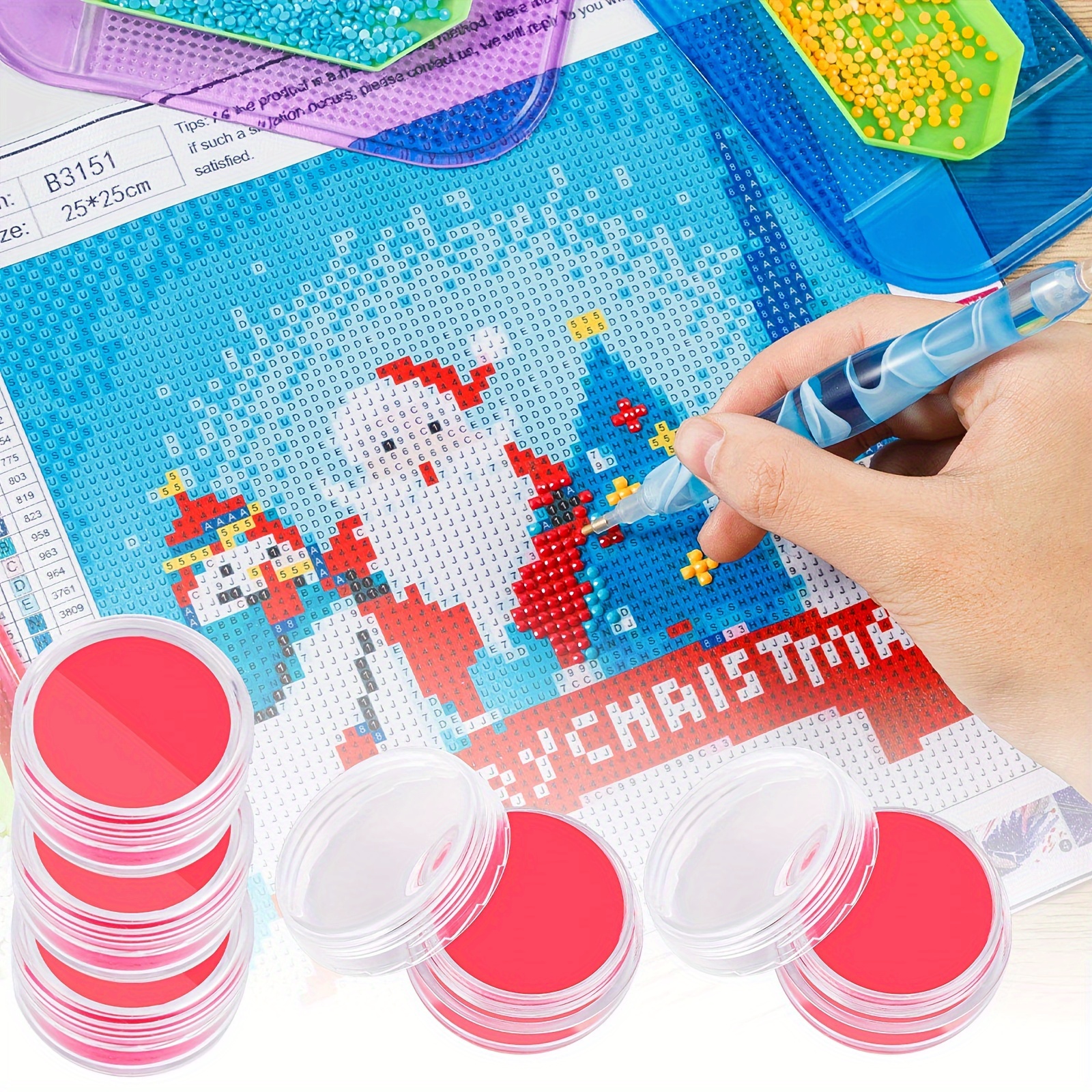 1 Box Of 3pcs Sticky Wax For Diamond Painting Kit 5d Diamond Embroidery