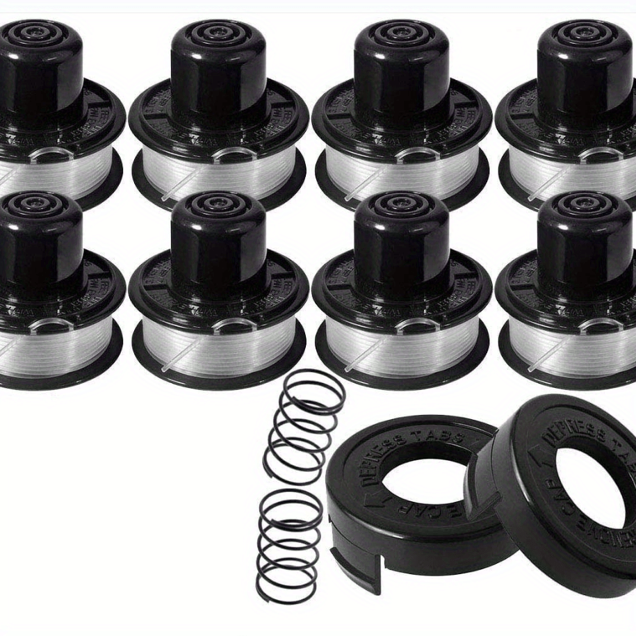 Rs-136 Eater Spools Compatible With Black And Decker St4500 St1000 St4000  Ge600 Cst800 St6800 String Trimmer Replacement Line Edger Refills Parts  Auto-feed (6-line Spool + 1 + 1 Spring) (8-line Spool + 2 + 2 Spring) -  Temu Germany