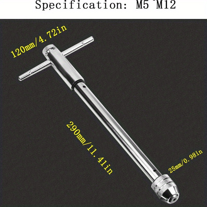 Adjustable Ratchet Tap Wrench Extra Long Tap Reamer Tap - Temu