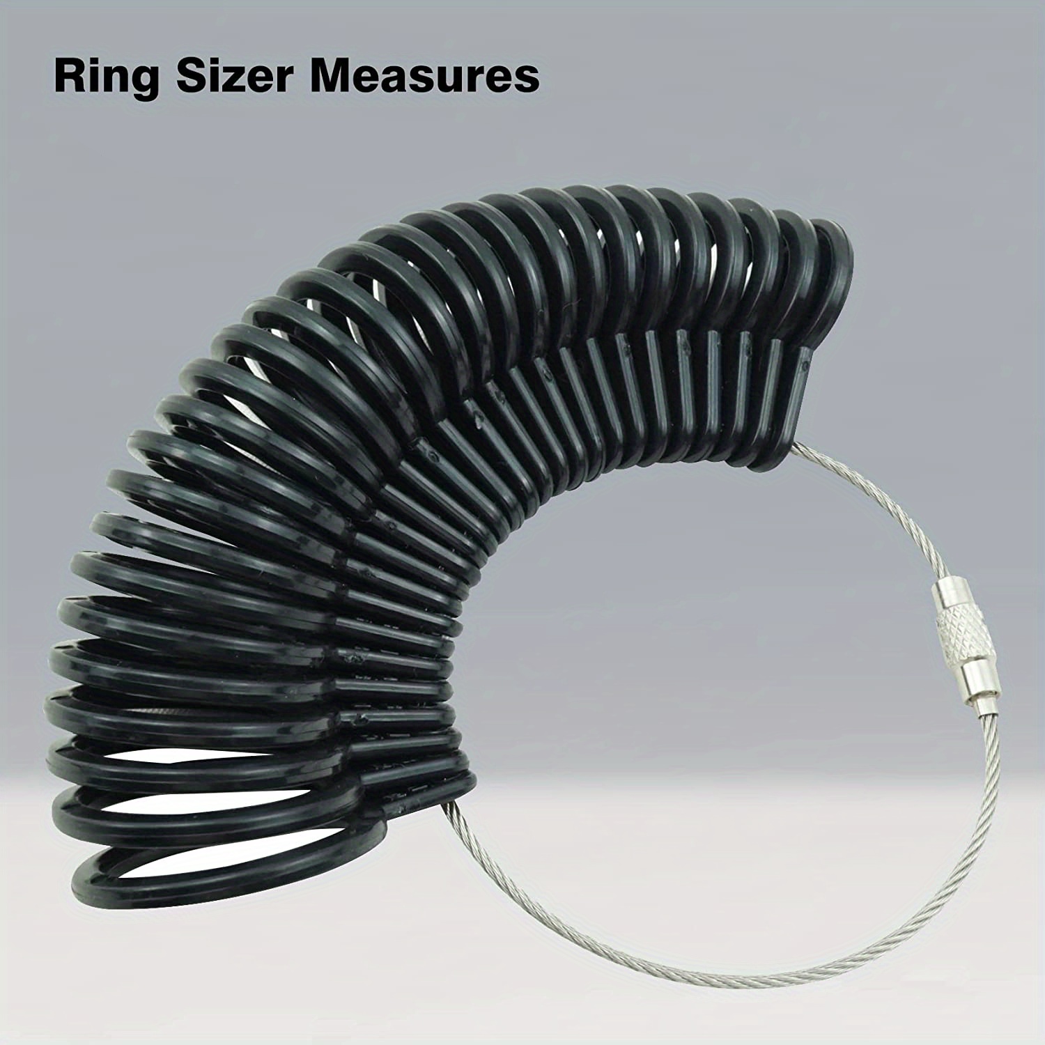 Ring Sizer - Black Plastic