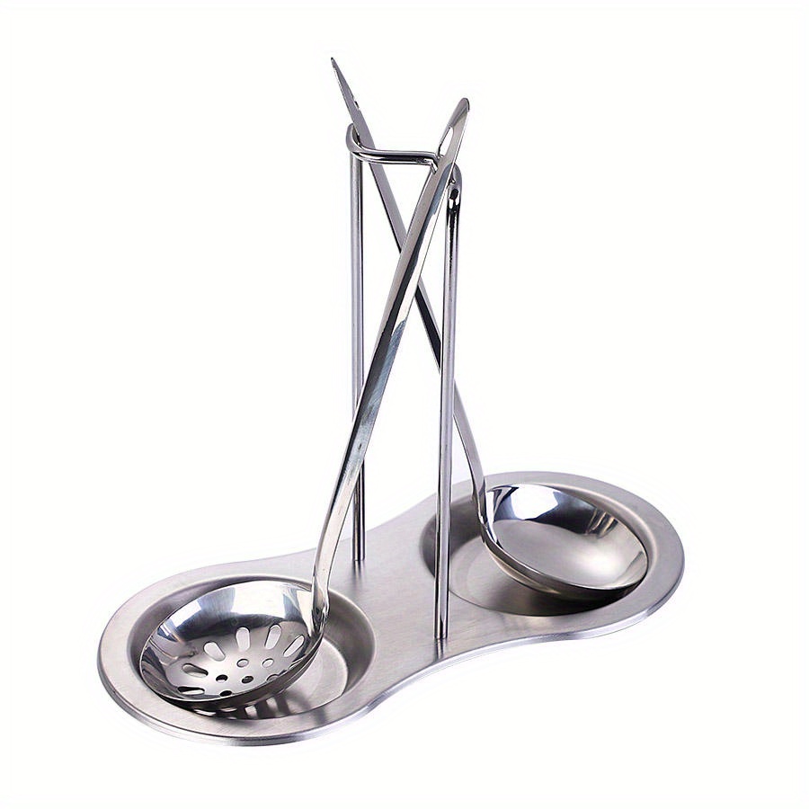 Ladle Standing Stainless Steel Soup Spoon Rack Household Temu 0137