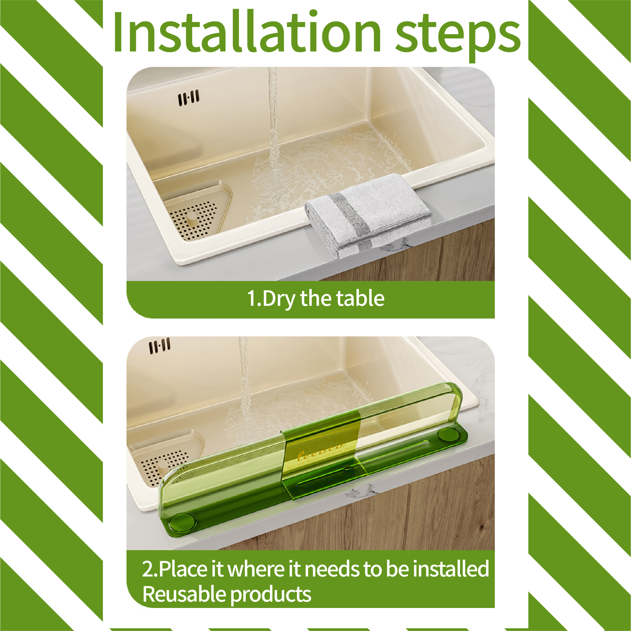 Kitchen Sink Water Stopper, Retractable Splashproof Wash Dishes Pool