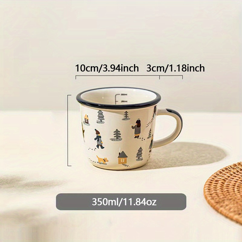 1pc Modello Floreale Tazza In Ceramica Di Grande Capacità, Carina Coppia  Tazza Dacqua, Tazza Di Latte Caffè, Tazza Da Colazione, Tazza Regalo - Casa  E Cucina - Temu Switzerland