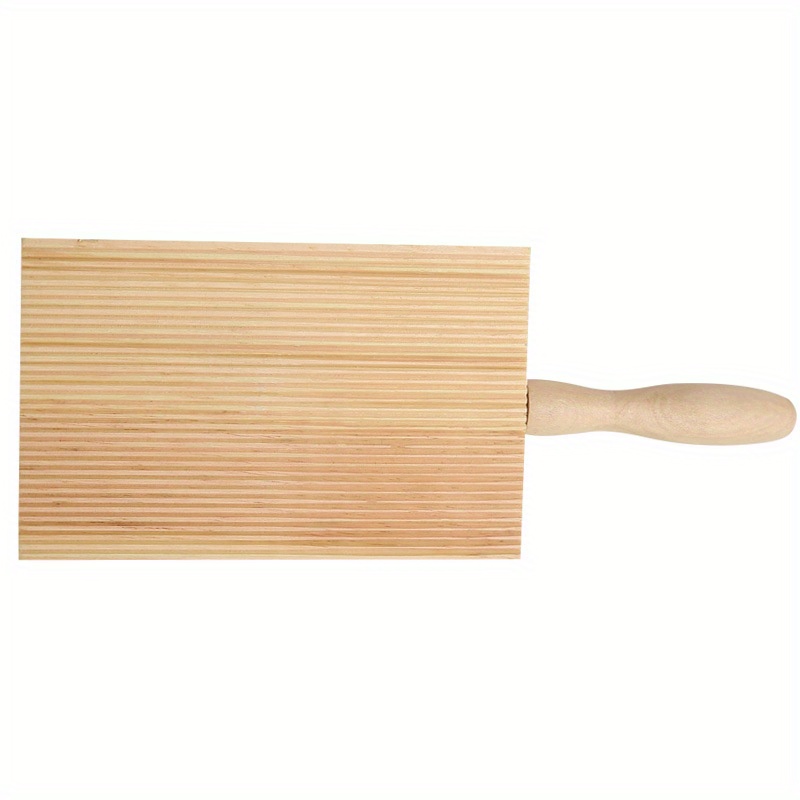 Irene Inevent Small Wood Pasta Board Non Stick Handle Dough Butter Paddle  Portable Countertop Making Tools Kitchen Chef DIY Italian Food 
