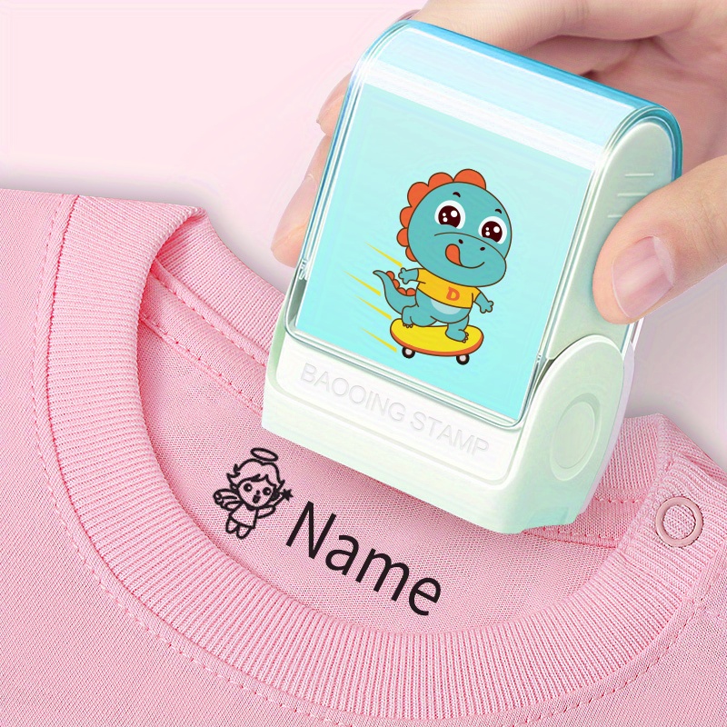 Custom Cartoon Signature Stamp - Personalized Custom Name Stamp with 4  Cartoon Images and 9 Font Choices and 3 Ink Colors