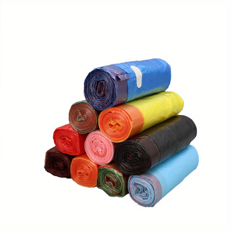 1roll Plain Trash Bag, Black PE Large Thick Disposable Garbage Bag For  Household