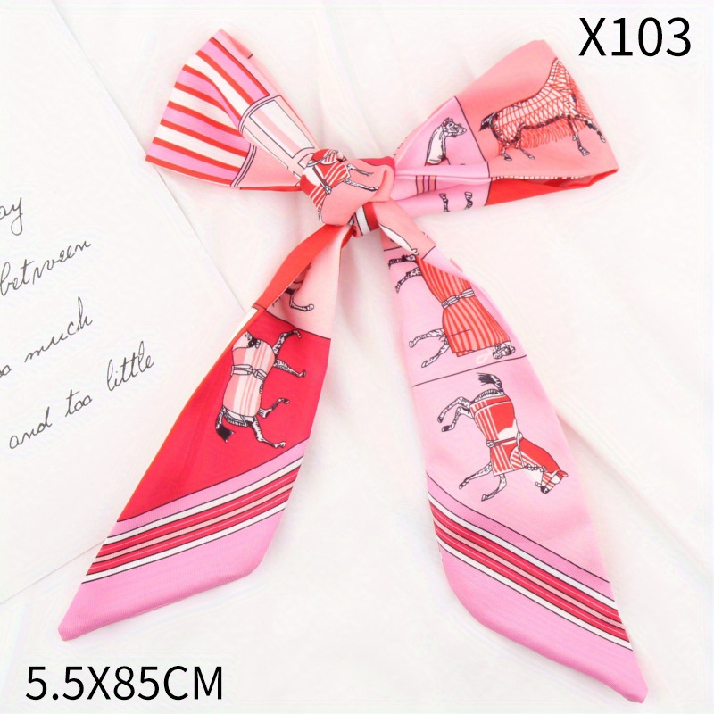 New arrival Twilly bags handle silk scarf small bow tie strap