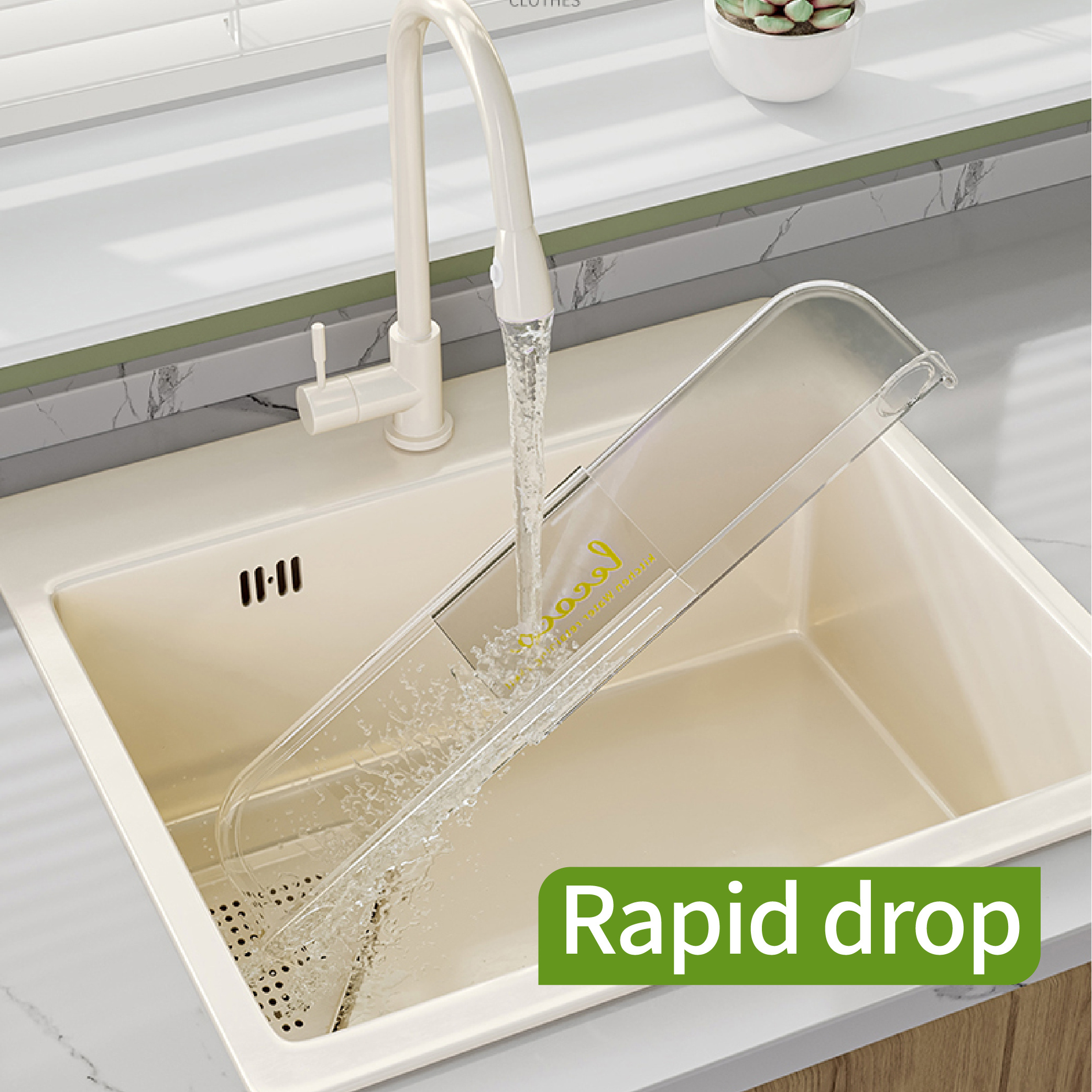 Kitchen Sink Water Stopper, Retractable Splashproof Wash Dishes Pool