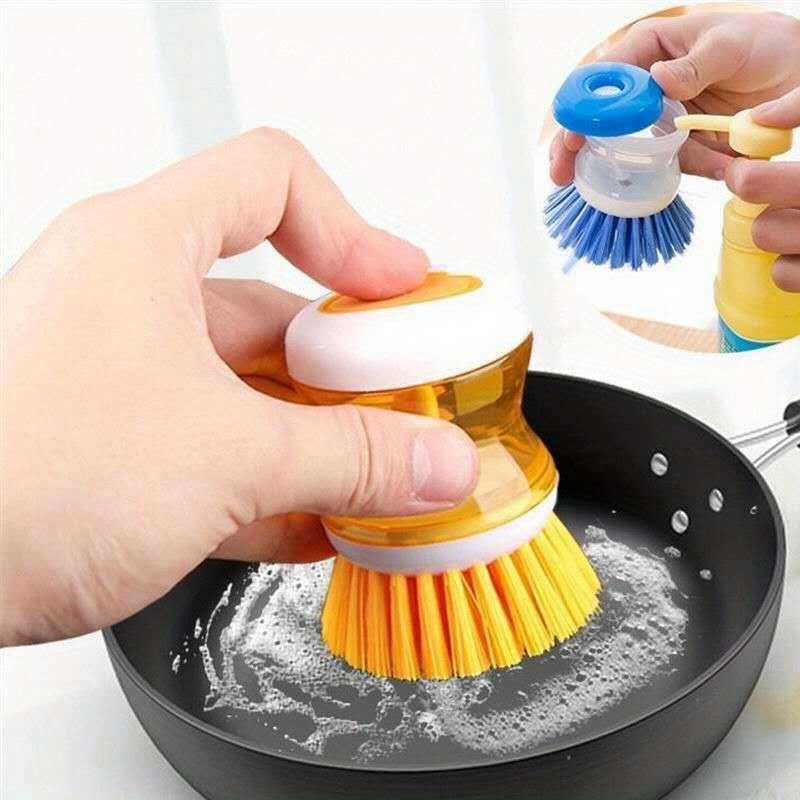 Add Liquid To Wash The Pot Brush Automatic Press Type Bowl - Temu