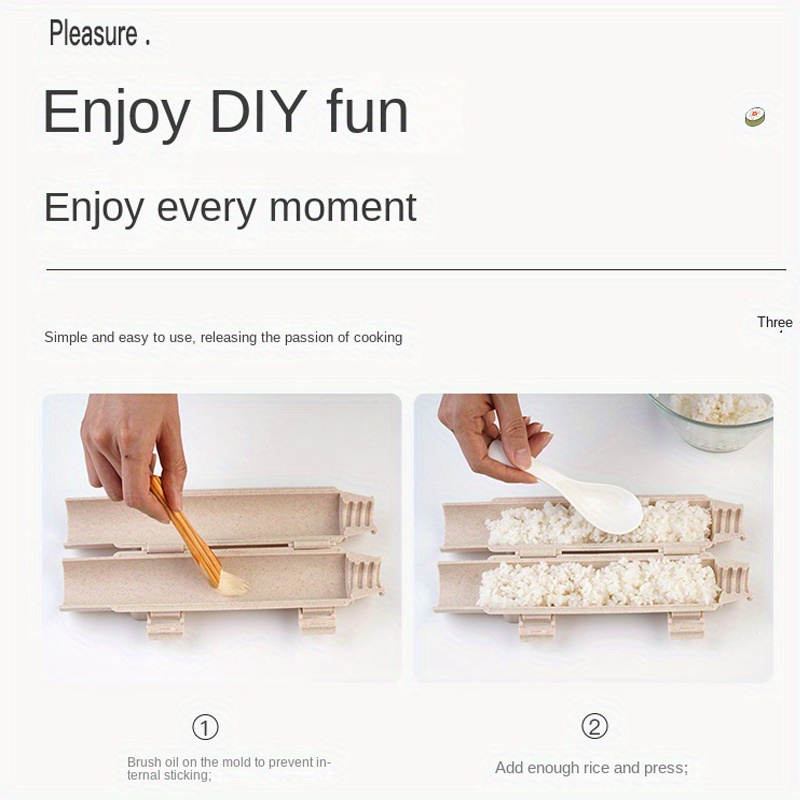 Sushi Mold Roll Sushi Rolling Maker Easy Making - Temu