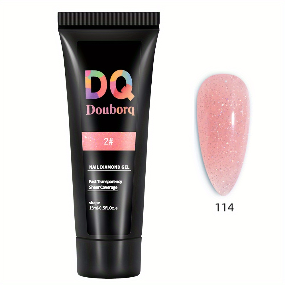 Glitter Poly Extension Gel for Nail Art Decoration