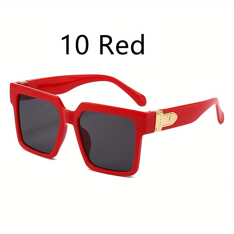 Candy Color Hip Hop Sunglasses Large Frame Square Sunshade