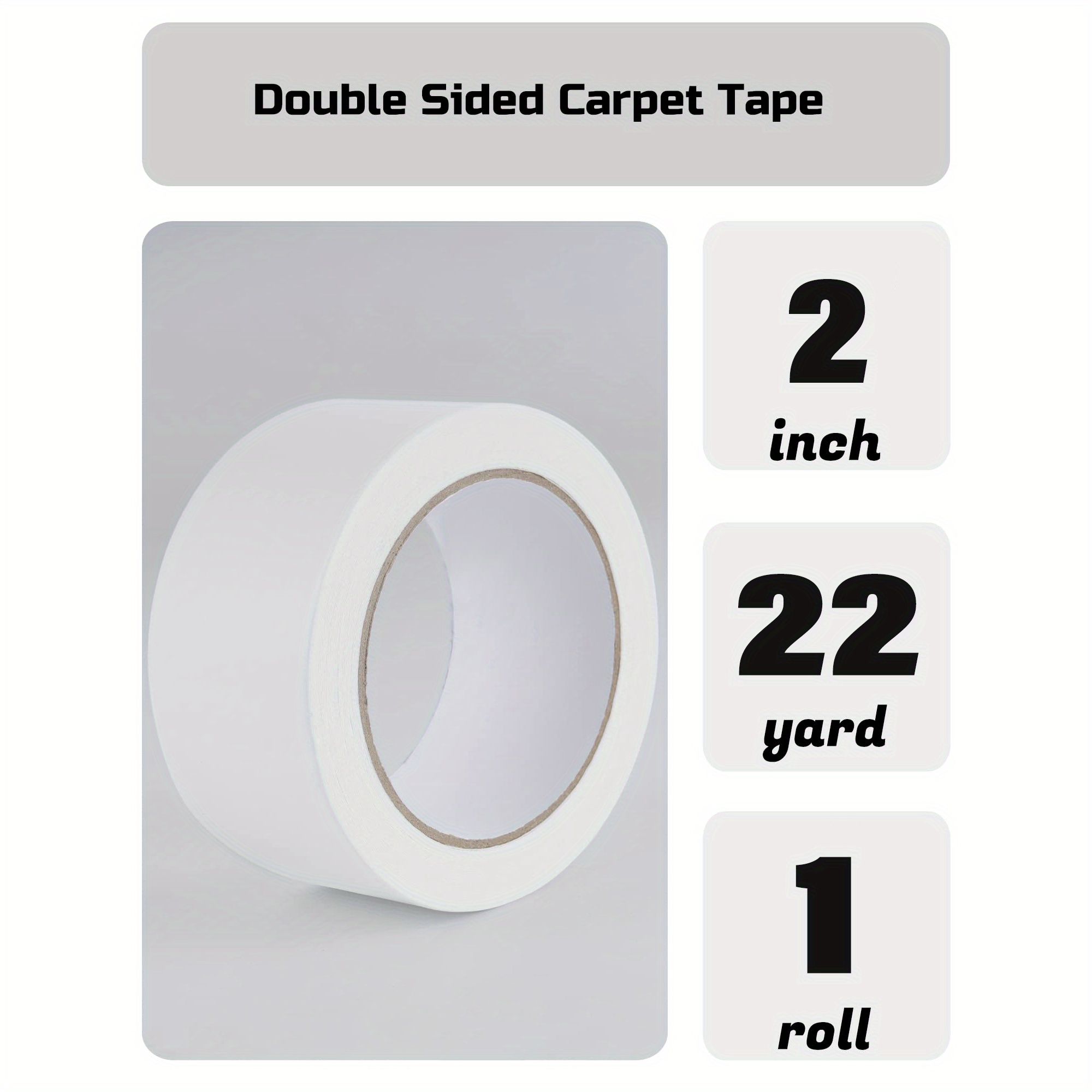 Juvale Heavy Duty Double Sided Tape For Carpet, Crafts, Hardwood, Tile,  Indoor, Outdoor Floors, 49 Feet : Target