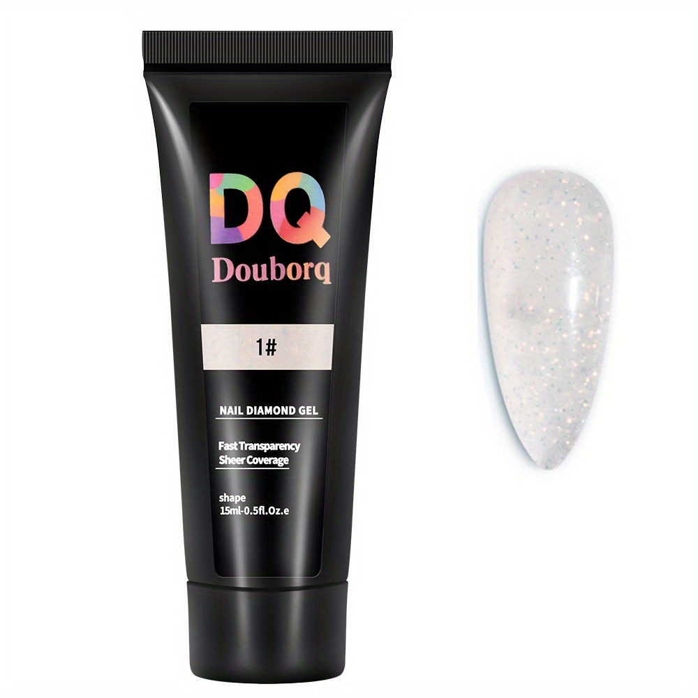 Glitter Poly Extension Gel for Nail Art Decoration