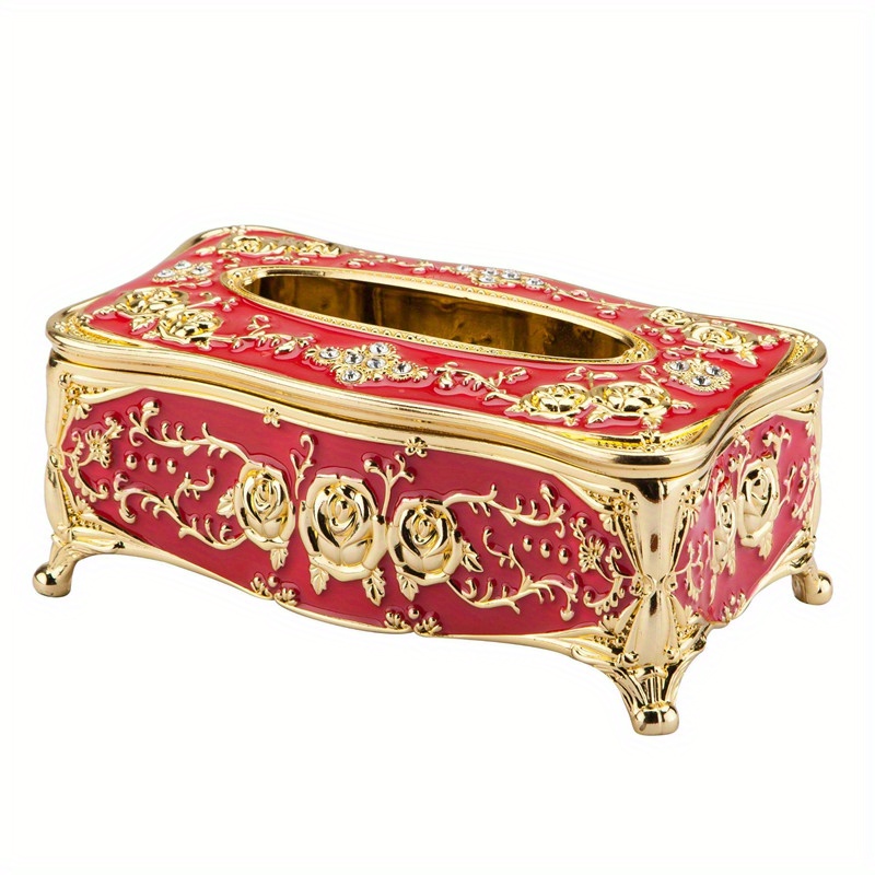  Tissue Box Cover High-end Tissue Box Decoration Hotel  Restaurant Household Weekly Decoration-free Paper Box Durable Tissue Box  Holder Tissue Holder Case (Color : Brass): Home & Kitchen