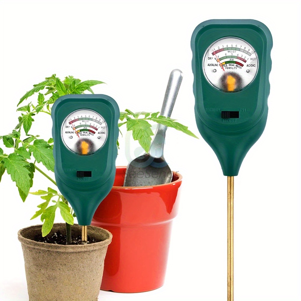 1pc 3 In 1 Soil Ph Tester Ph Light Moisture Acidity Tester Soil Tester
