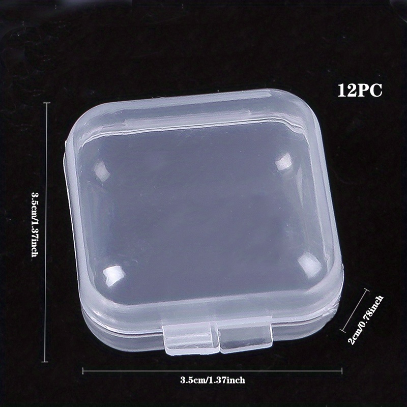 Transparent Plastic Box Small Square Box Transparent Long - Temu