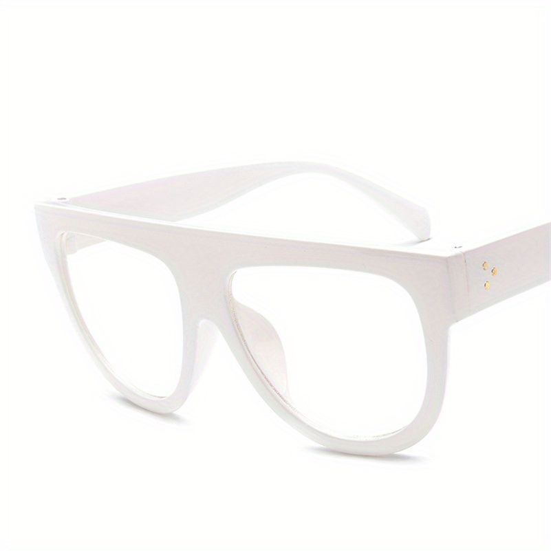 Oversized Cat Eye Sunglasses Gradient Lens Flat Top Glasses