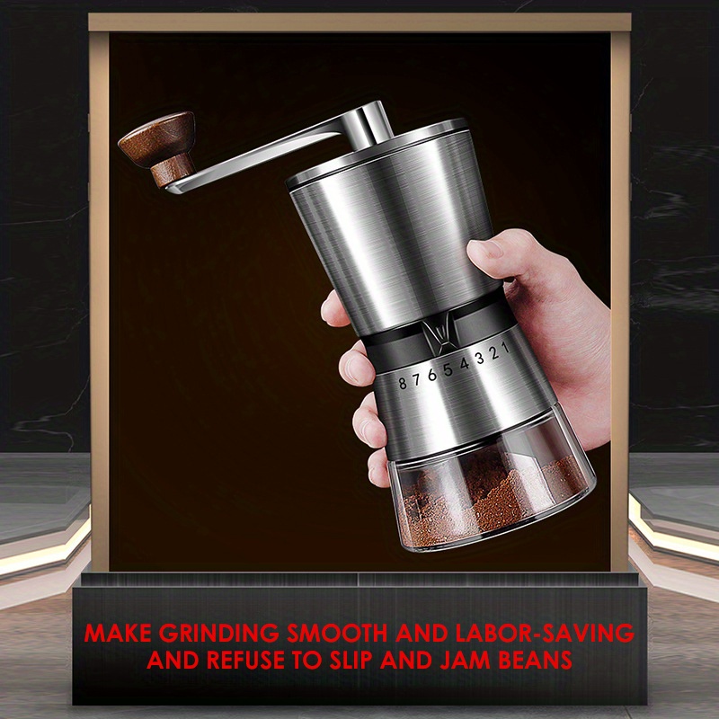 Portable Manual Coffee Grinder Detachable With Ceramic Burr Bean Mill  Stainless