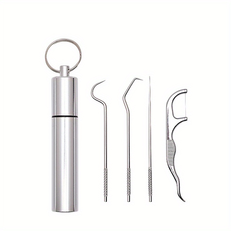Metal Titanium Toothpicks Portable Reusable Pocket - Temu Belgium