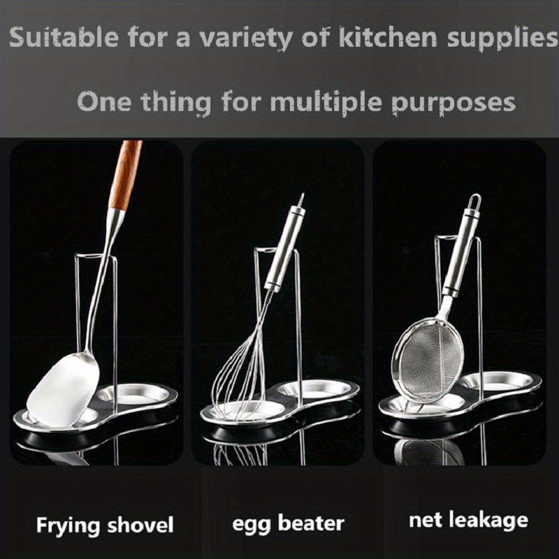 Ladle Standing Stainless Steel Soup Spoon Rack Household Temu