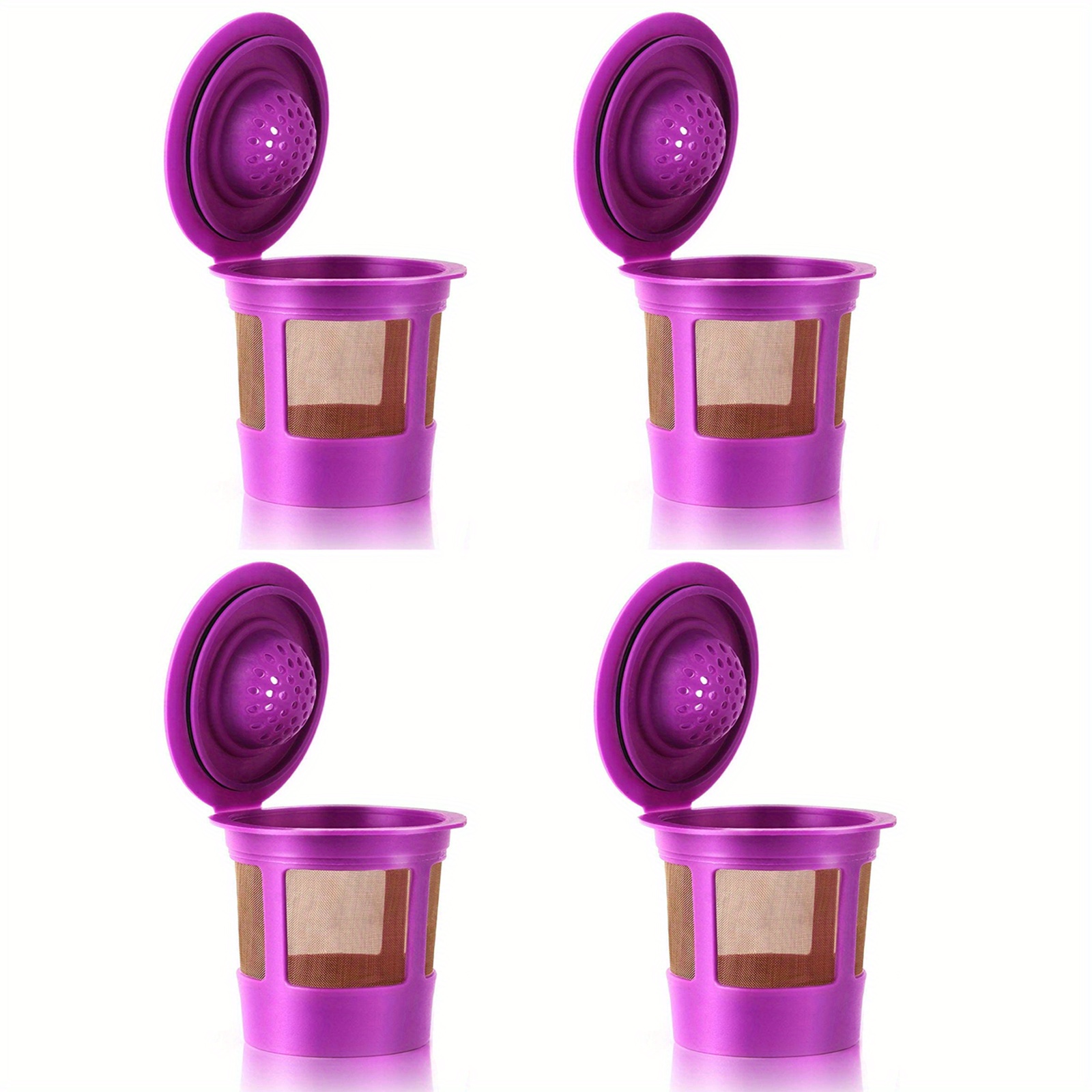 Reusable K Cups For Keurig Coffee Makers, Bpa Free Universal Fit Purple  Refillable Kcups Coffee Filters For 1.0 And 2.0 Keurig Brewers - Temu