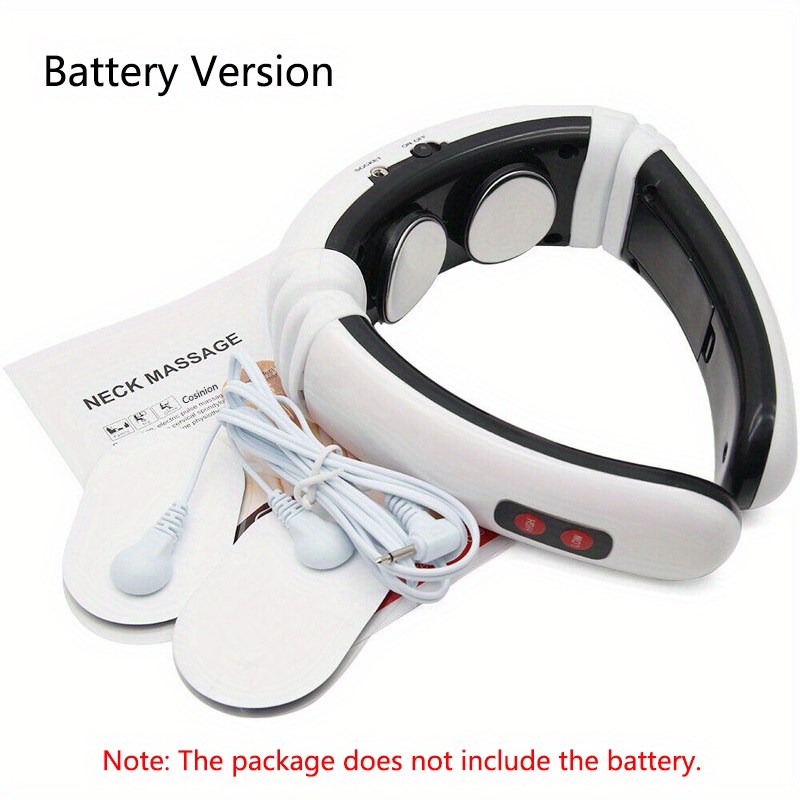 USB Pain Relief Pendant Portable Acupoints Lymphvity EMS Neck Massager  Device Neck Massager Body Massager WHITE 