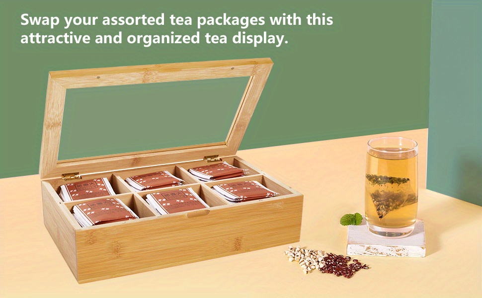 Teabags Selection, Bamboo Case