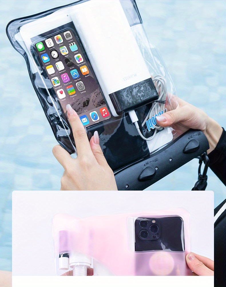 Waterproof Crossbody Bag Touch Screen Swimming Water Park Temu