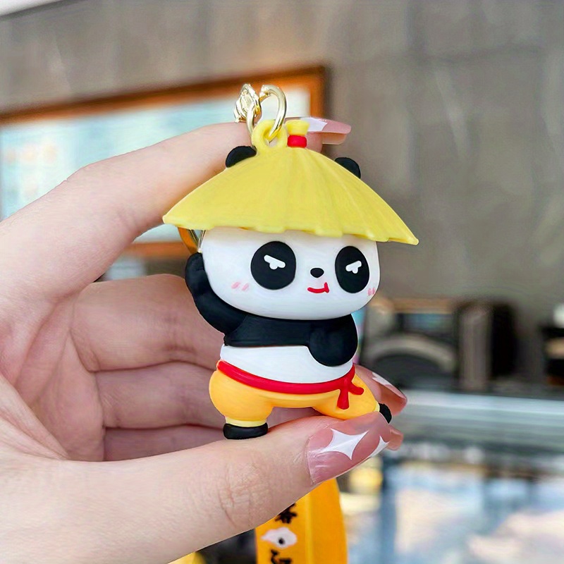 Creative Cartoon Enamel Panda Keychain Charms Key Ring Backpack Ornaments  Women Bag Pendant Key Holder Accessories Holiday Gift - Temu