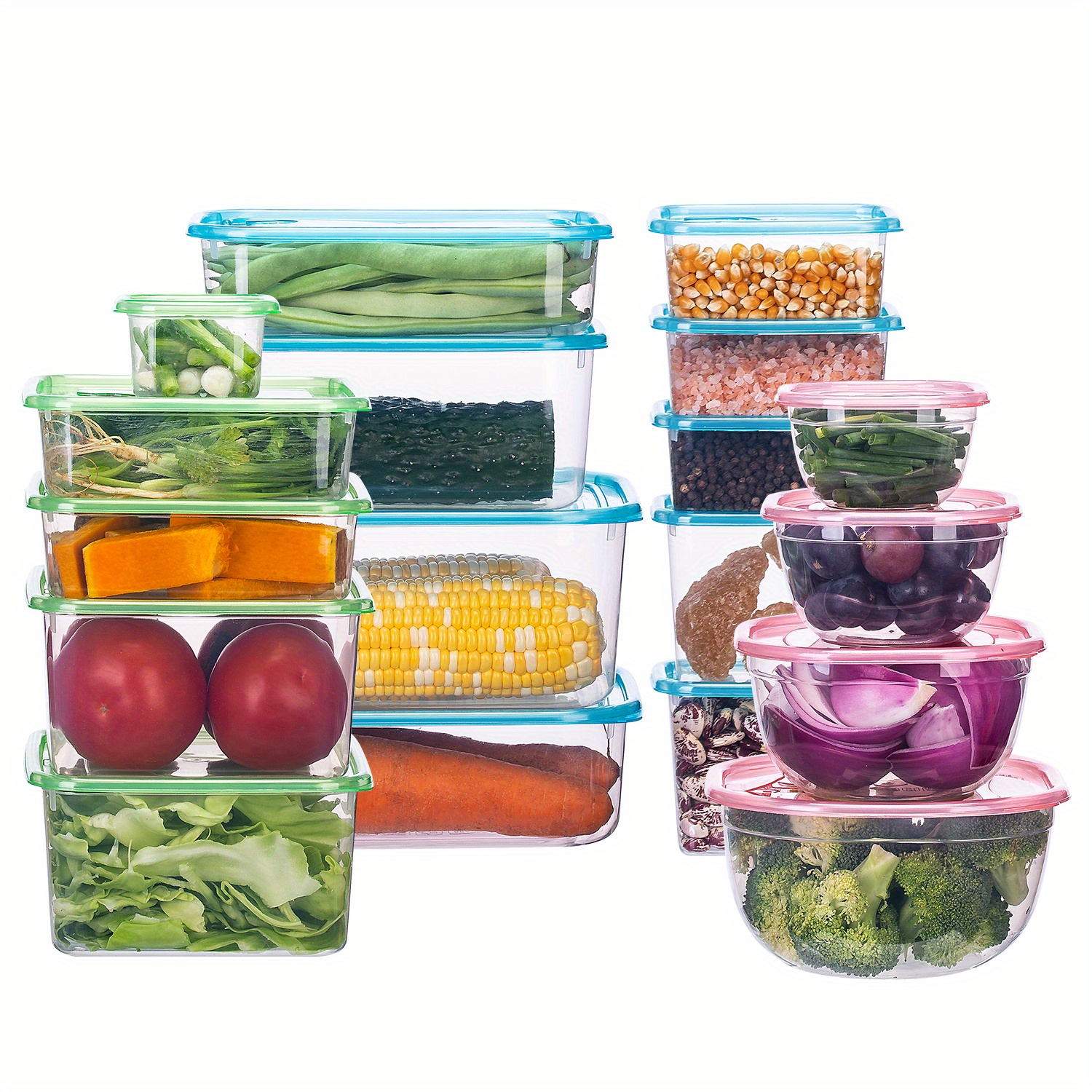 Pp Plastic Crispers Food Fresh keeping Boxes - Temu