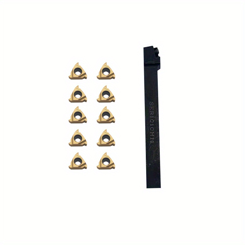 1/2 Internal/External Threading Tool, Indexable High Speed Steel Triangle  Inserts