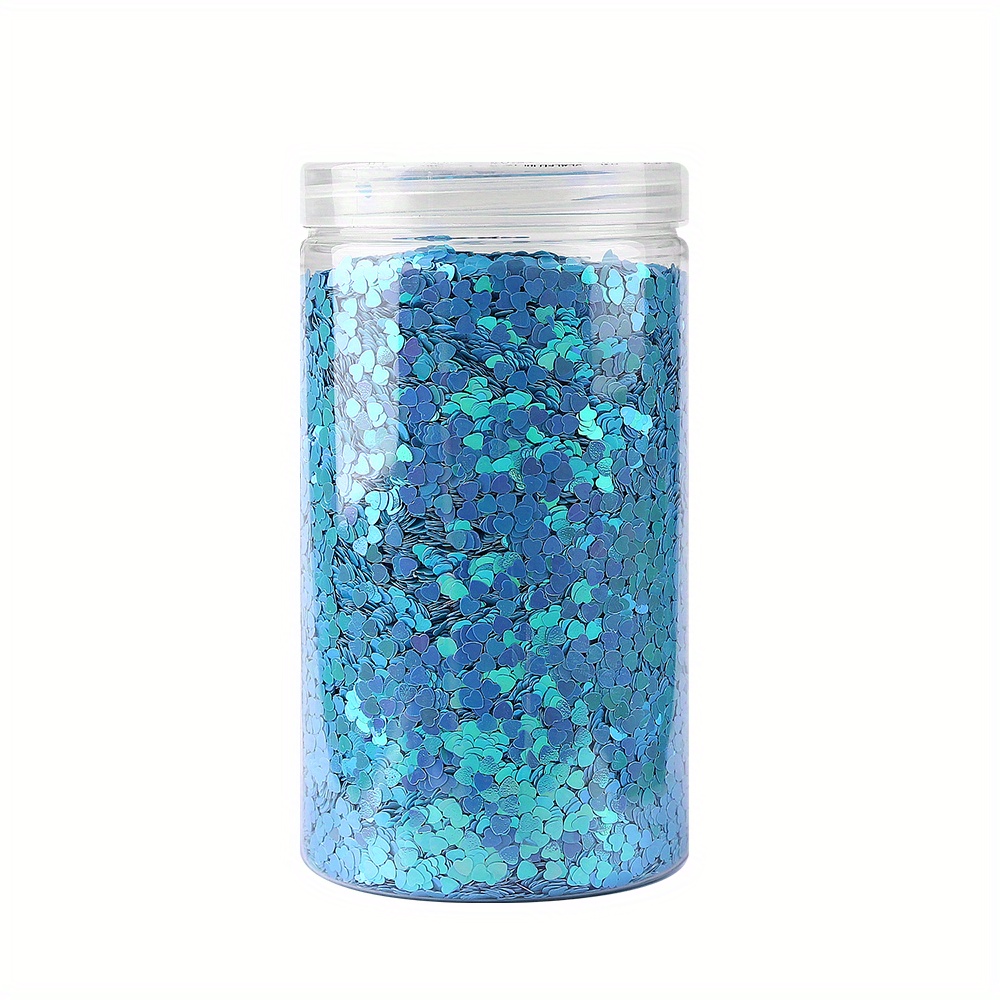 3d Heart Nail Glitter Sequins Holographic Laser Heart Nail - Temu