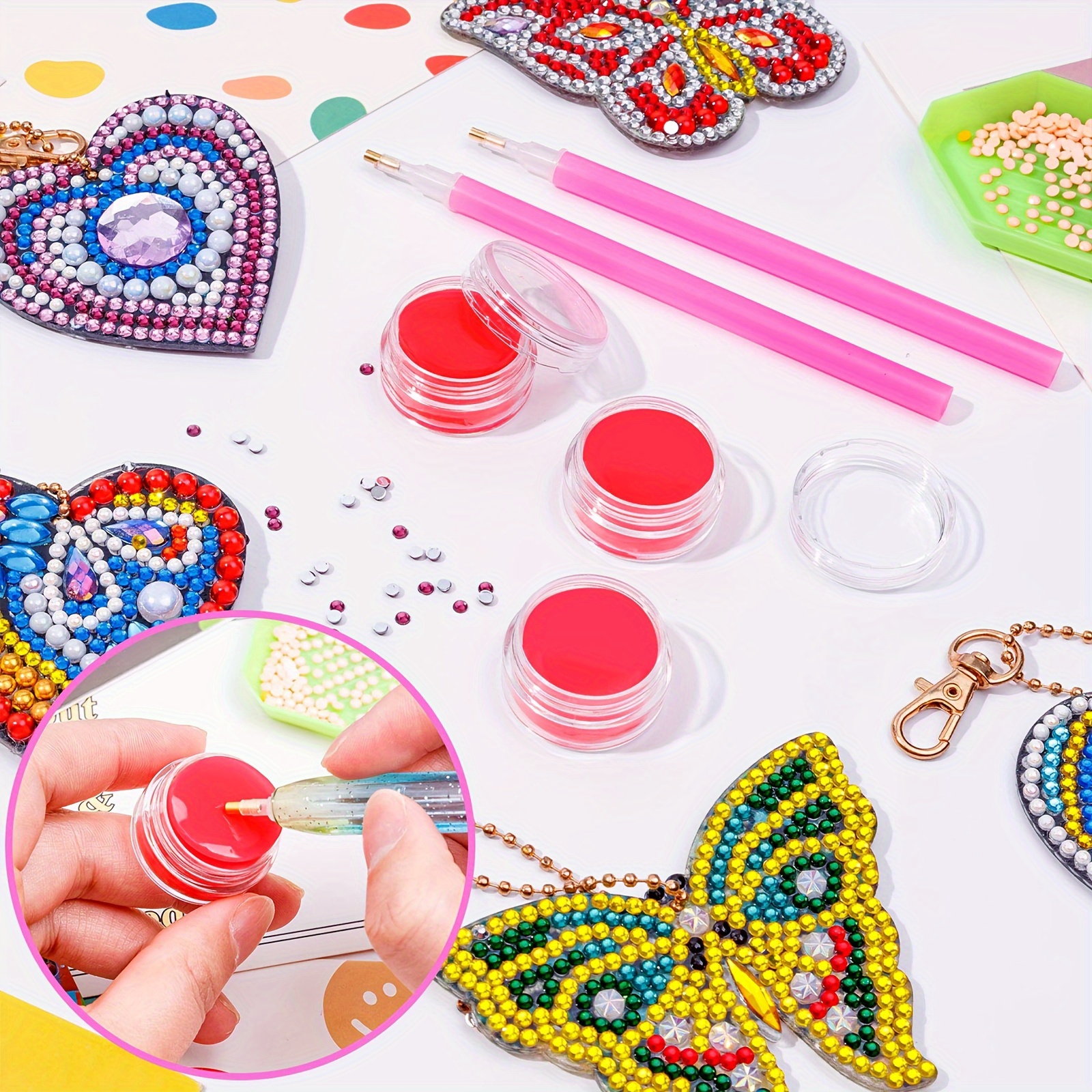 1 Box Of 3pcs Sticky Wax For Diamond Painting Kit 5d Diamond Embroidery Glue Wax With Box Point