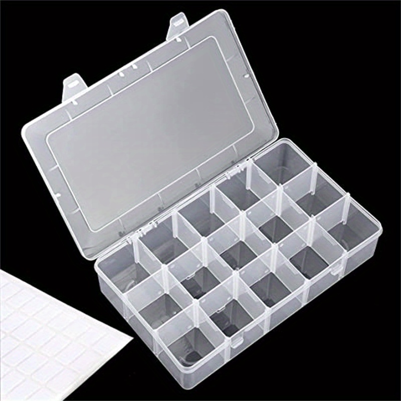 Transparent Clear Storage Box Adjustable Dividers Fishing - Temu