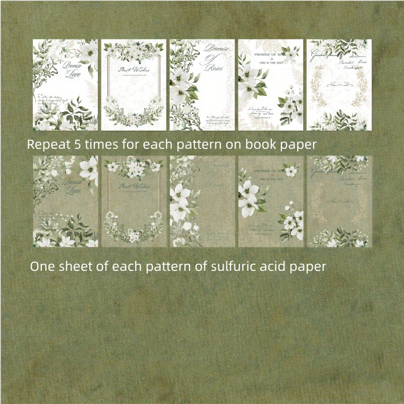 Vintage Scrapbook Paper Flower Series Aesthetic Scrapbooking - Temu