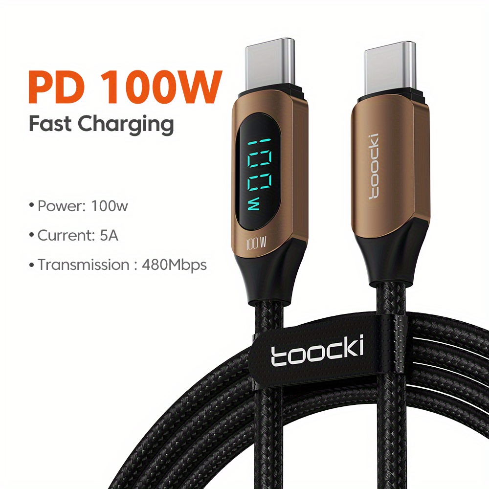 USB C to USB C Charger Cable 1m, 60W Type C Cable Lead Fast