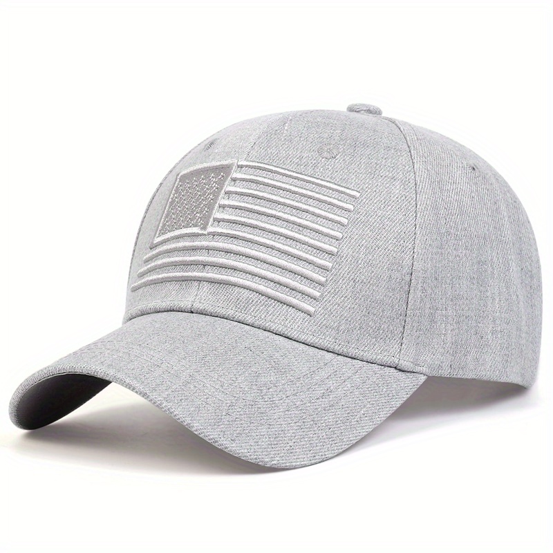 Flag Embroidery Golf Baseball Cap Solid Casual Sports Hat Adjustable Dad Hats